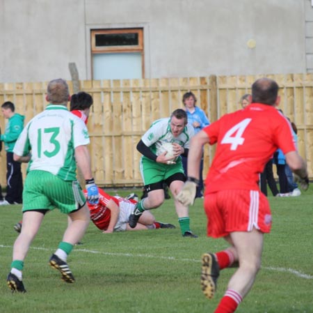 Action from the reserve league match against Naomh Cholmcille.