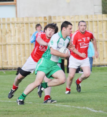 Action from the reserve league match against Naomh Cholmcille.