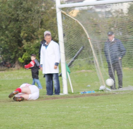 Action from the reserve league match against Naomh Cholmcille.