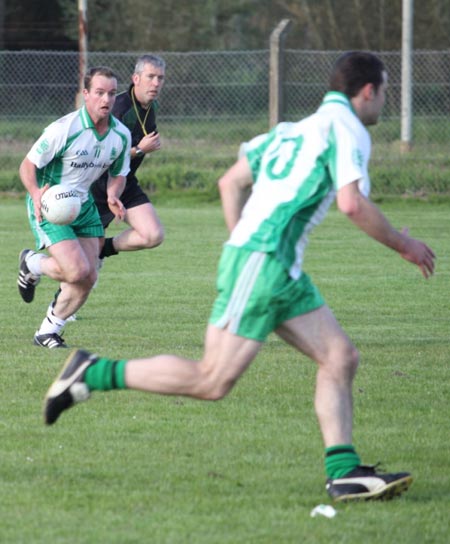 Action from the reserve league match against Naomh Cholmcille.