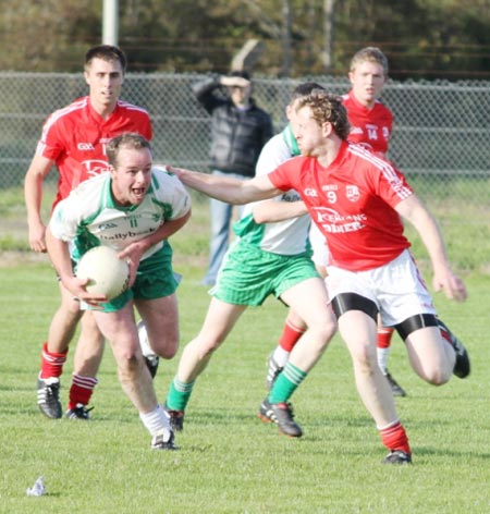 Action from the reserve league match against Naomh Cholmcille.