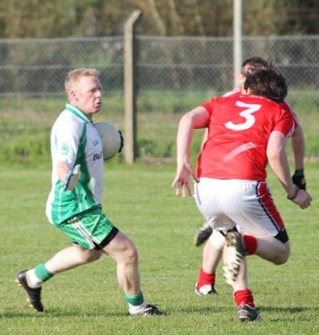 Action from the reserve league match against Naomh Cholmcille.