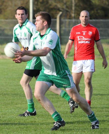 Action from the reserve league match against Naomh Cholmcille.