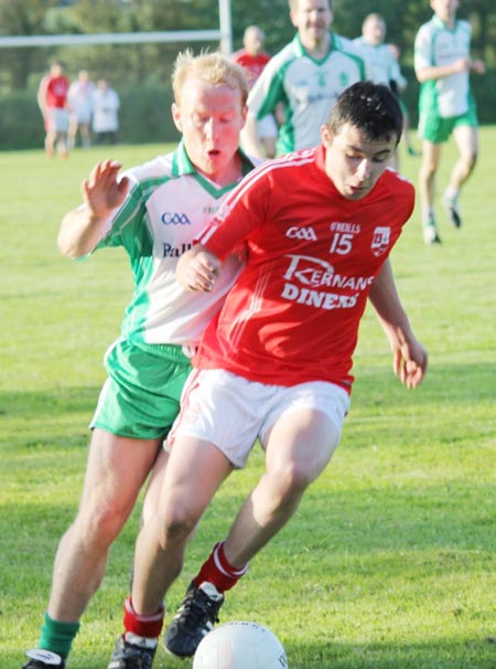 Action from the reserve league match against Naomh Cholmcille.