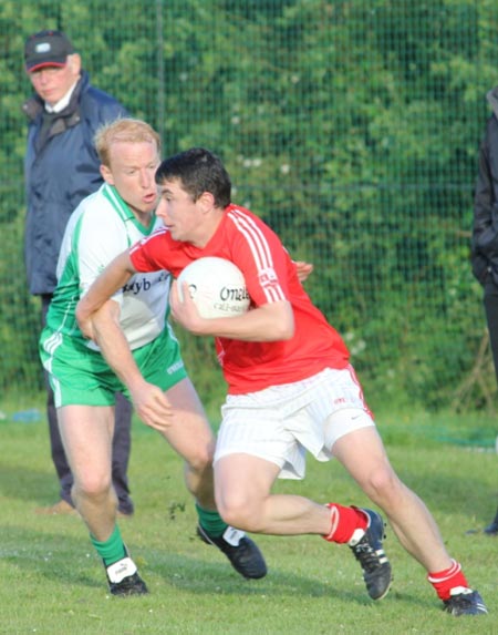 Action from the reserve league match against Naomh Cholmcille.