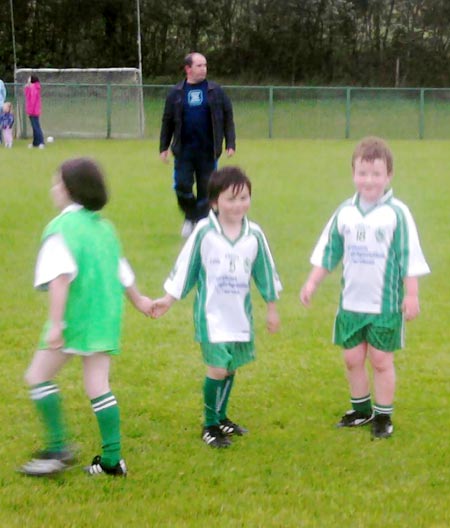 Action from the under 8 blitz in Mountcharles.