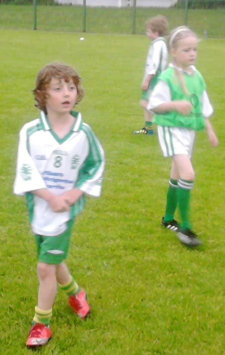 Action from the under 8 blitz in Mountcharles.