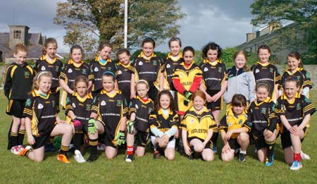 Action from the under 10 girls Willie Rogers tournament in Pirc Aoidh Ruaidh.