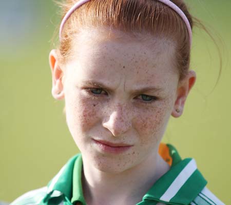 Action from the under 10 girls Willie Rogers tournament in Pirc Aoidh Ruaidh.