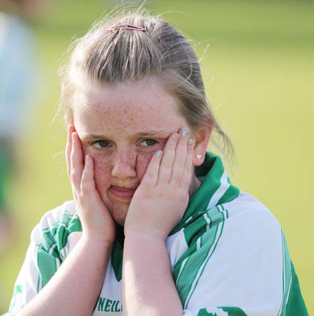 Action from the under 10 girls Willie Rogers tournament in Pirc Aoidh Ruaidh.