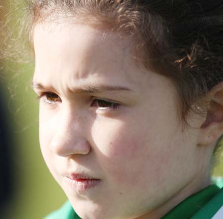 Action from the under 10 girls Willie Rogers tournament in Pirc Aoidh Ruaidh.