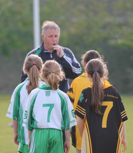 Action from the under 10 girls Willie Rogers tournament in Pirc Aoidh Ruaidh.