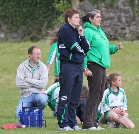 Action from the under 10 girls Willie Rogers tournament in Pirc Aoidh Ruaidh.