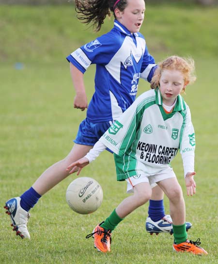 Action from the under 10 girls Willie Rogers tournament in Pirc Aoidh Ruaidh.