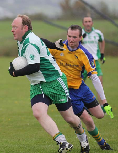 Action from the reserve league match against Burt.