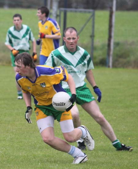 Action from the reserve league match against Burt.