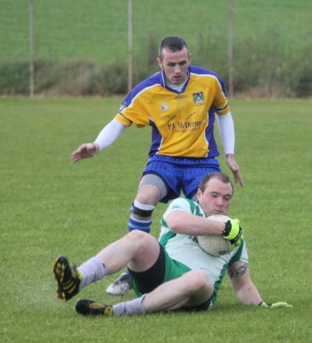 Action from the reserve league match against Burt.