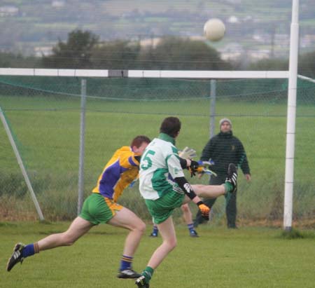 Action from the reserve league match against Burt.