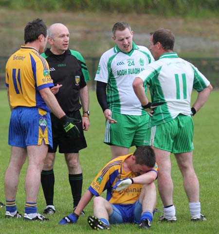 Action from the league match against Burt.