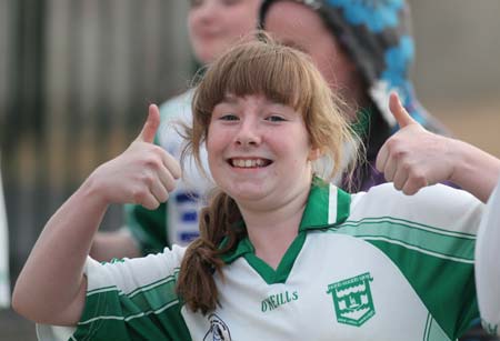 Action from the 2011 ladies under 14 B championship semi-final between Aodh Ruadh and Saint Eunan.