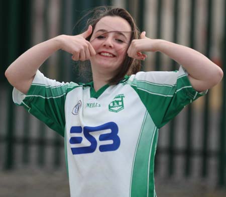 Action from the 2011 ladies under 14 B championship semi-final between Aodh Ruadh and Saint Eunan.