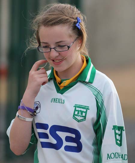 Action from the 2011 ladies under 14 B championship semi-final between Aodh Ruadh and Saint Eunan.