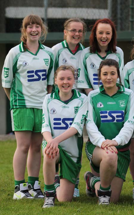 Action from the 2011 ladies under 14 B championship semi-final between Aodh Ruadh and Saint Eunan.