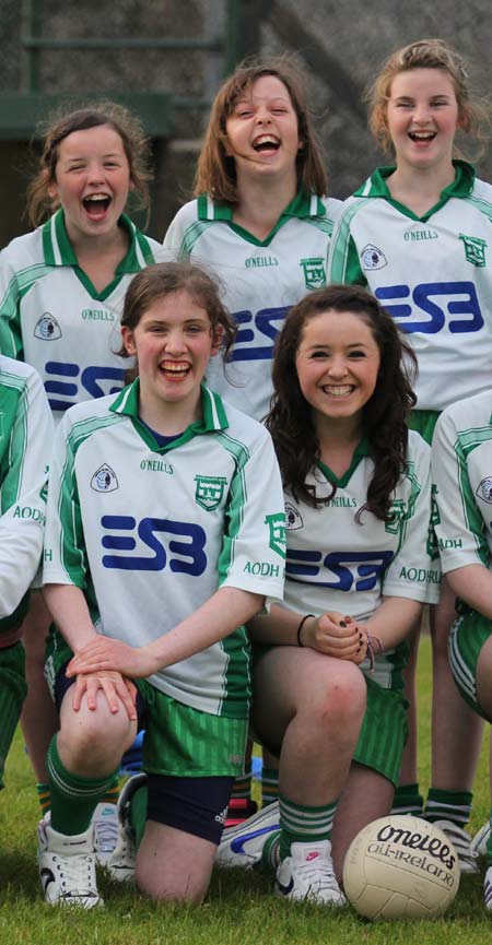 Action from the 2011 ladies under 14 B championship semi-final between Aodh Ruadh and Saint Eunan.