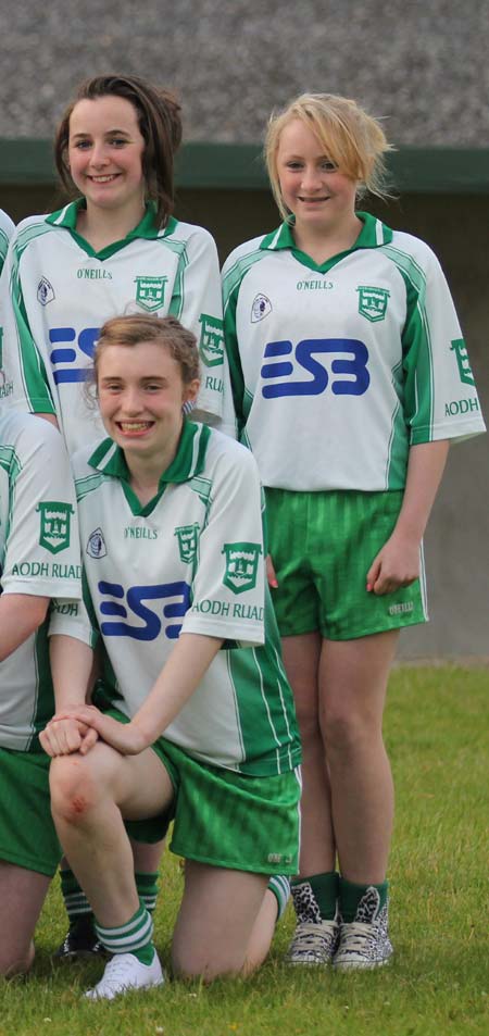 Action from the 2011 ladies under 14 B championship semi-final between Aodh Ruadh and Saint Eunan.