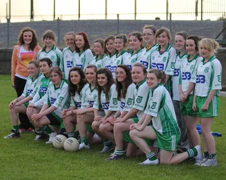 Action from the 2011 ladies under 14 B championship semi-final between Aodh Ruadh and Saint Eunan.