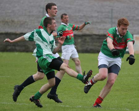 Action from the league match against Carndonagh.