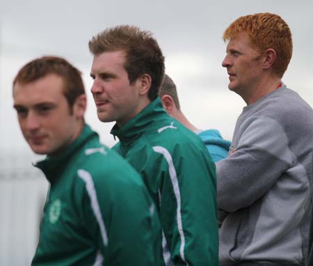 Action from the league match against Carndonagh.