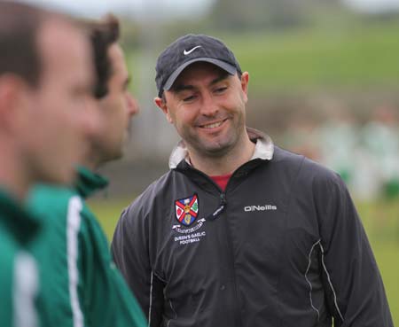 Action from the league match against Carndonagh.