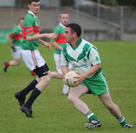 Action from the league match against Carndonagh.