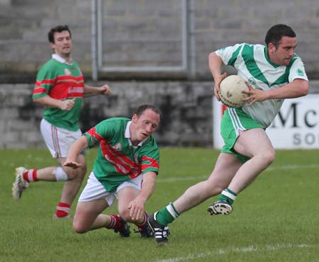 Action from the league match against Carndonagh.