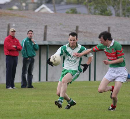 Action from the league match against Carndonagh.