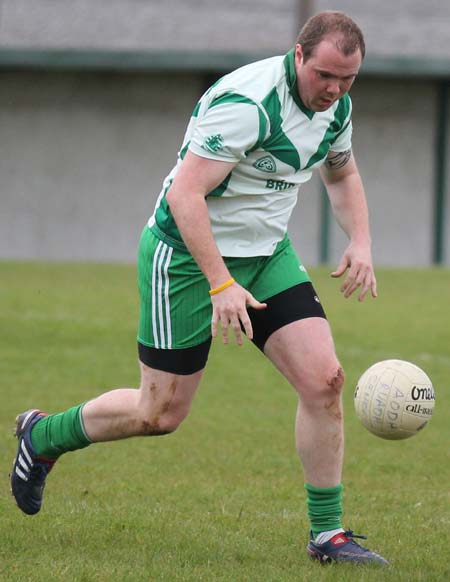 Action from the league match against Carndonagh.