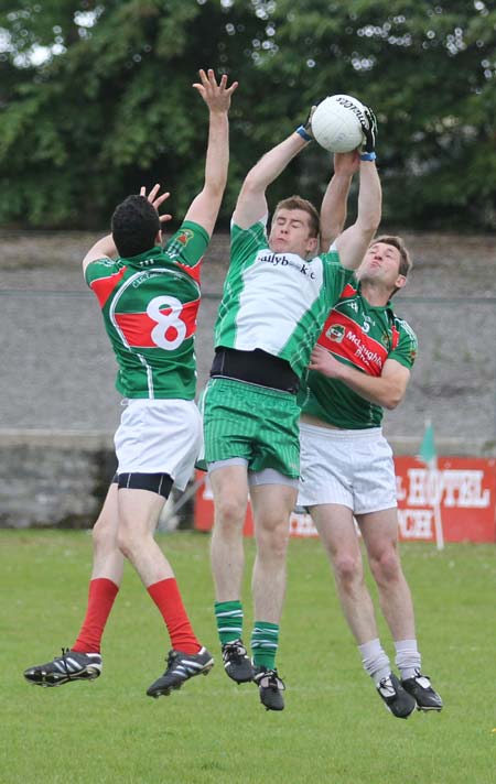 Action from the league match against Carndonagh.