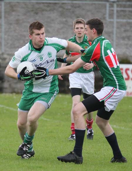 Action from the league match against Carndonagh.