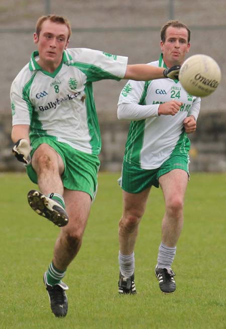 Action from the league match against Carndonagh.