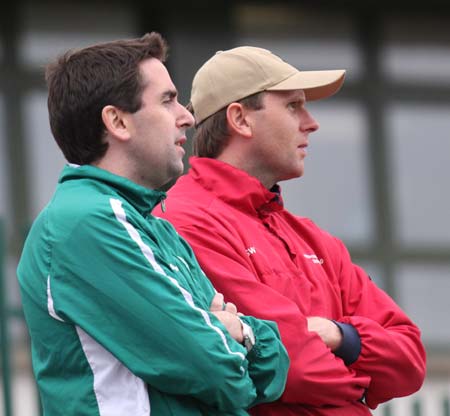 Action from the league match against Carndonagh.