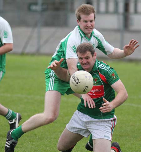 Action from the league match against Carndonagh.