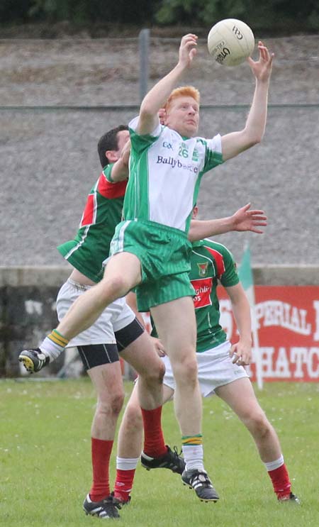 Action from the league match against Carndonagh.