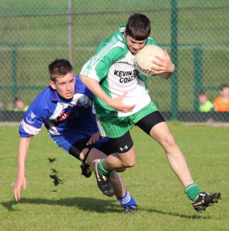 Action from the under 16 championship game between Aodh Ruadh and Four Masters.