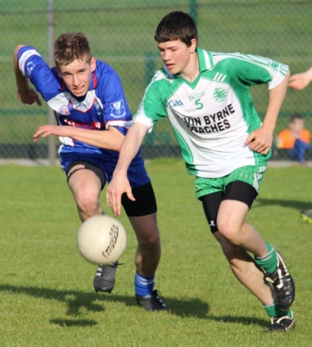 Action from the under 16 championship game between Aodh Ruadh and Four Masters.