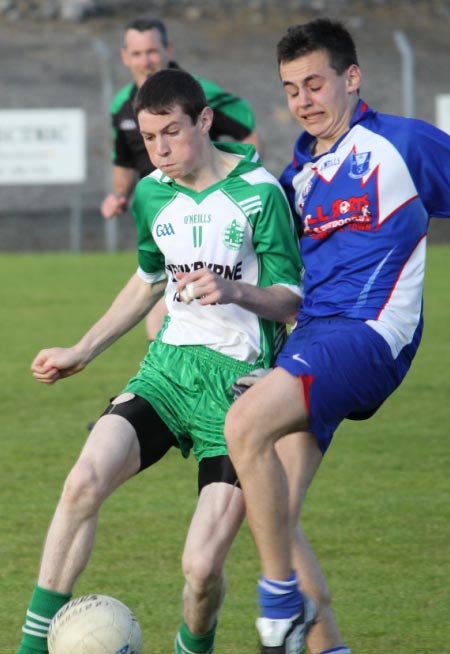 Action from the under 16 championship game between Aodh Ruadh and Four Masters.