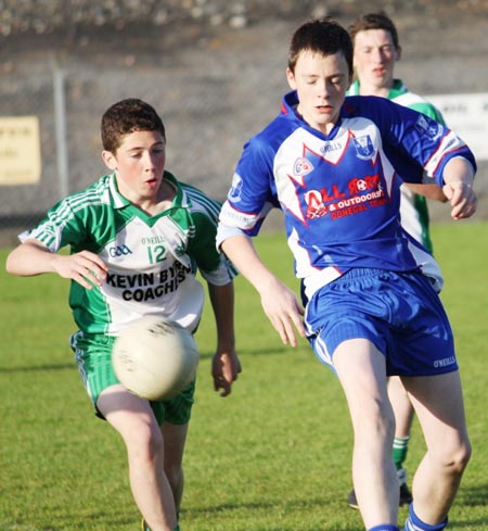 Action from the under 16 championship game between Aodh Ruadh and Four Masters.