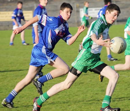 Action from the under 16 championship game between Aodh Ruadh and Four Masters.