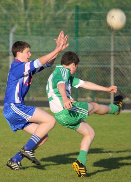 Action from the under 16 championship game between Aodh Ruadh and Four Masters.