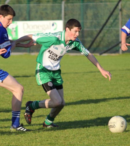 Action from the under 16 championship game between Aodh Ruadh and Four Masters.